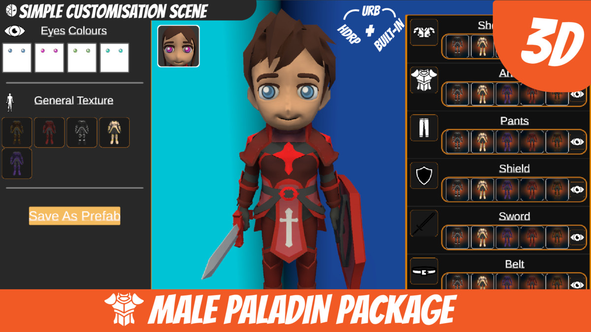 Morphara Fantasy Heros - Male Sacred Paladin