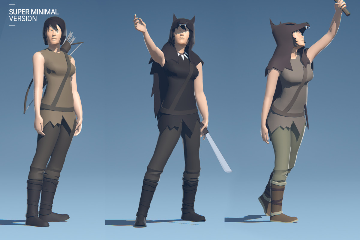 Polyquest Heroes: Warrior I Huntress