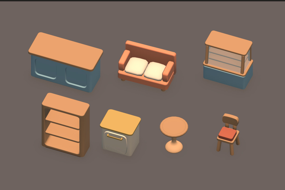 CozyShops Vol.1 - Stylized Coffee Shop