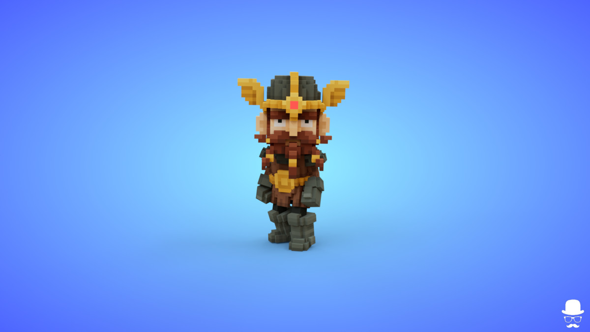 Voxel Dwarf Characters Pack