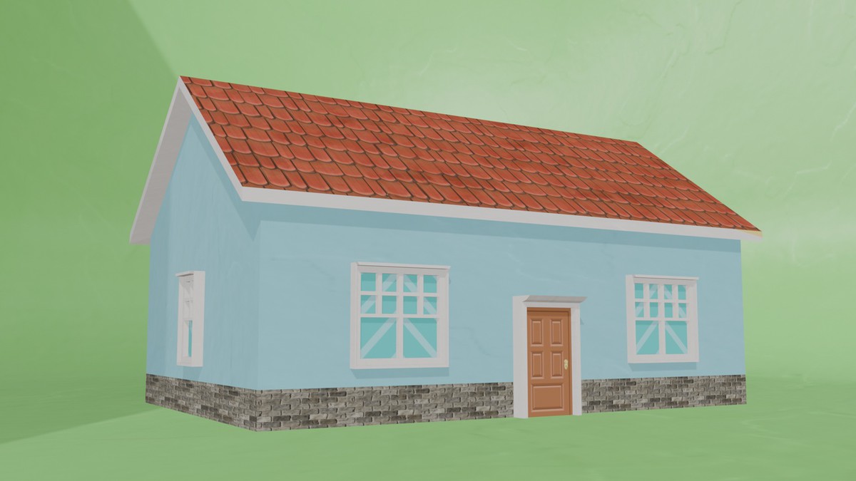 10 Low Poly House Pack Vol 1
