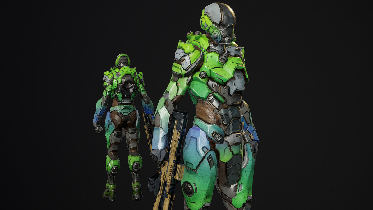 Sci-Fi Cyborg 16