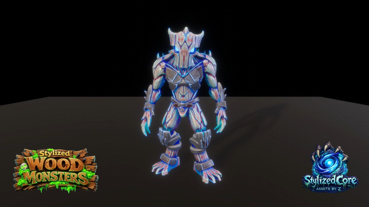 Wood Monsters Pack 2 – 4 Stylized Animated Creatures (LOD + Skins)