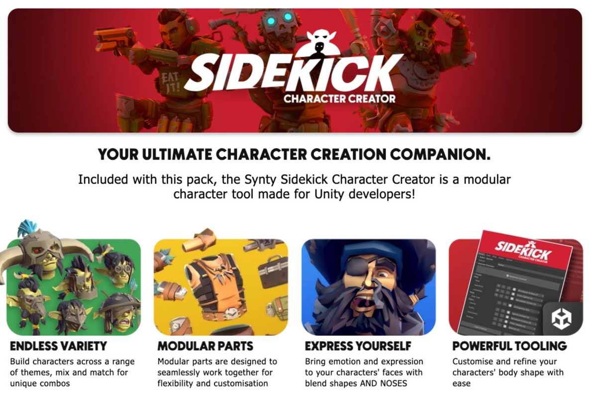 Pirate Captains - Sidekick Modular Characters by Synty