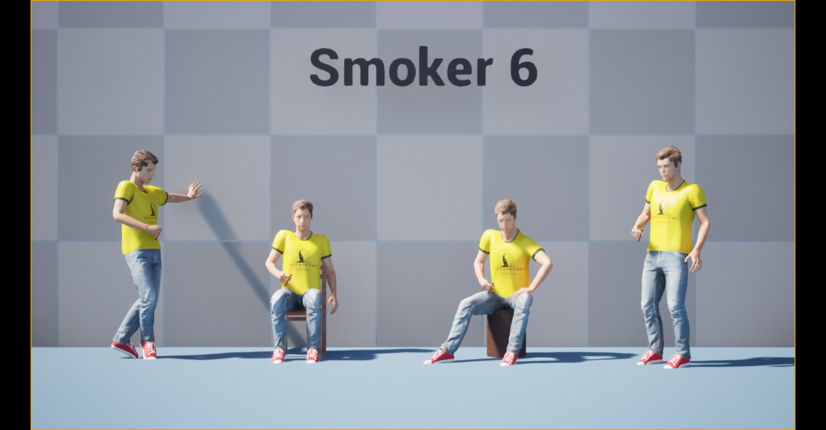 Cigarette Smoker Animation