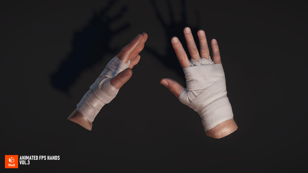 Animated FPS Hands Vol.3