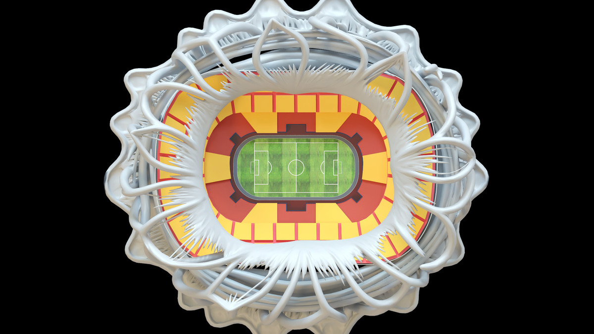 Stylised Sport Stadium Collection - 12 Low Poly Modular 3d Assets