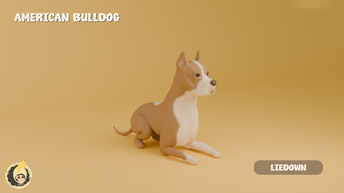 Animated American Bulldog