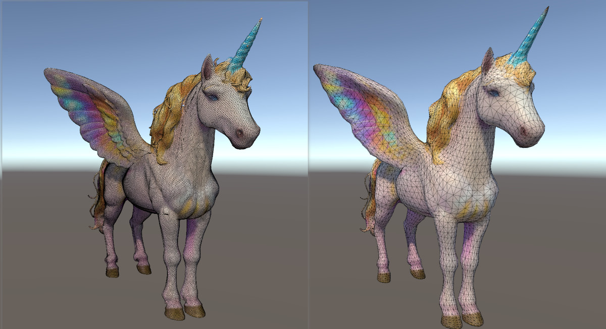 Stylized unicorn animation