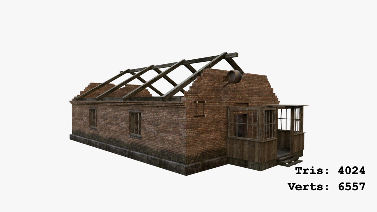 Abandoned Apocalyptic Buildings Mega Pack