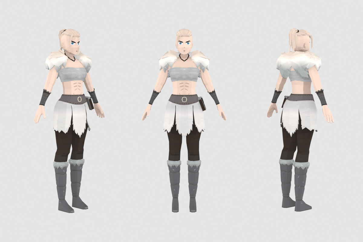 Stylized Barbarian Warrior Pack - Animated Characters (Male & Female)