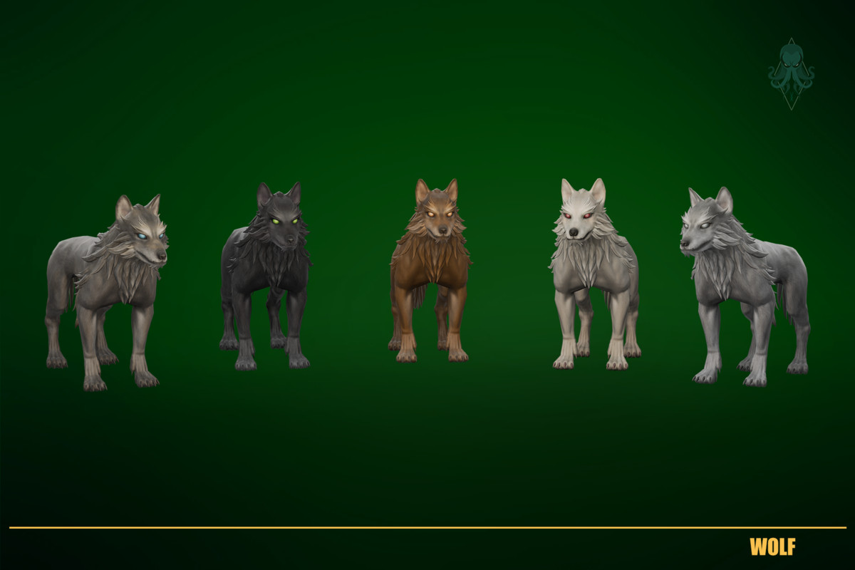 Stylized Wolf Animal