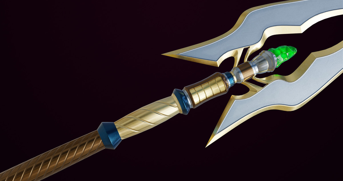 Fantasy Trident 07 URP HDRP Textures