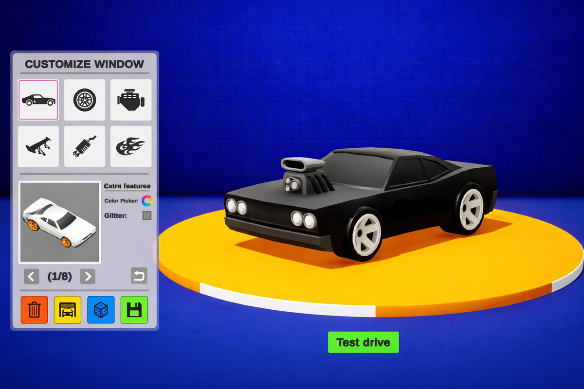 Customizable Arcade Car Pack
