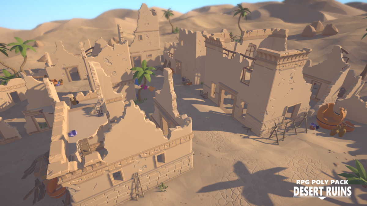 RPG Poly Pack - Desert Ruins