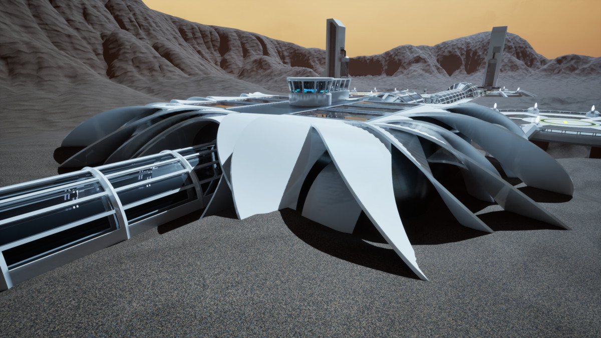 Futuristic Environment Kit Vol.4 – Sci-Fi Spaceport Hub
