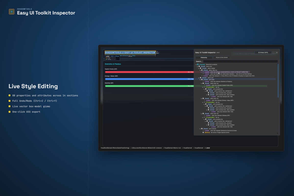 Easy UI Toolkit Inspector
