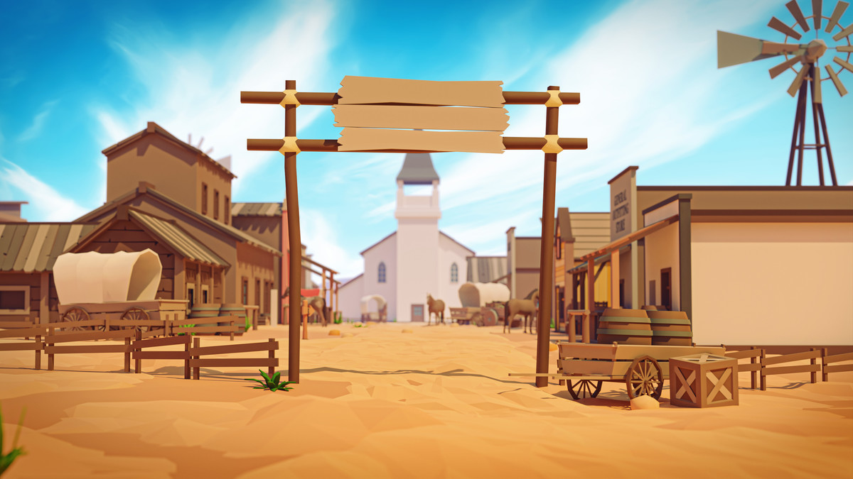 Wild West - Low Poly 3D Models Pack