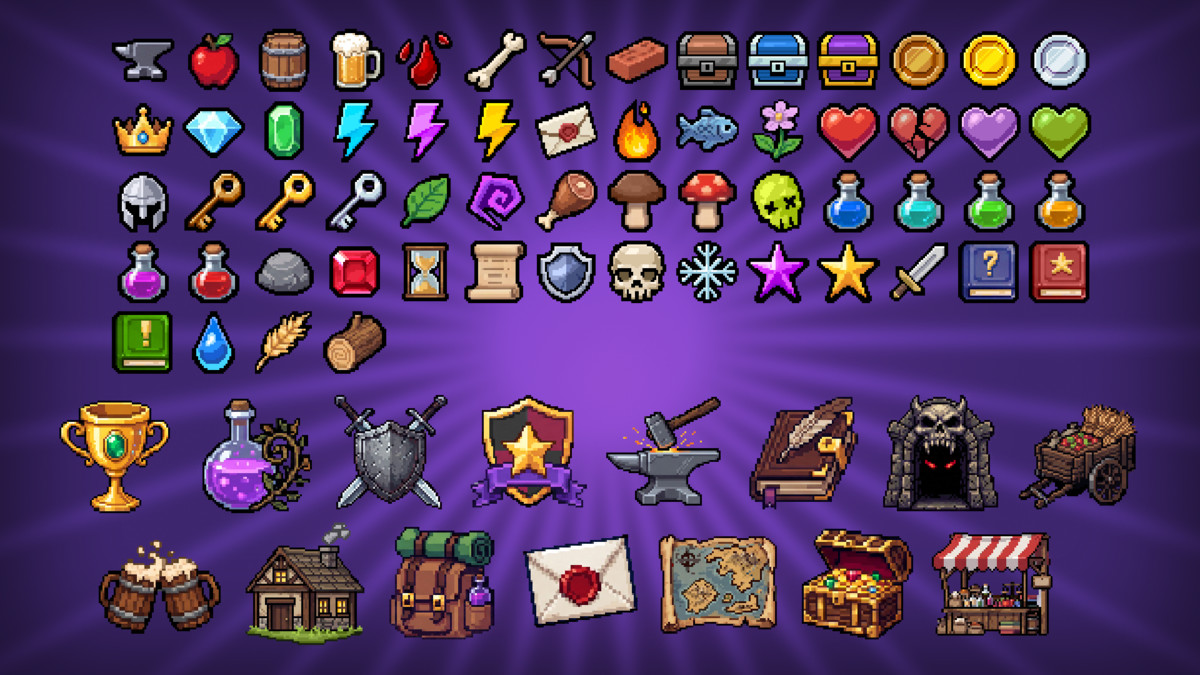 UI Kit 2D - Pixel Fantasy