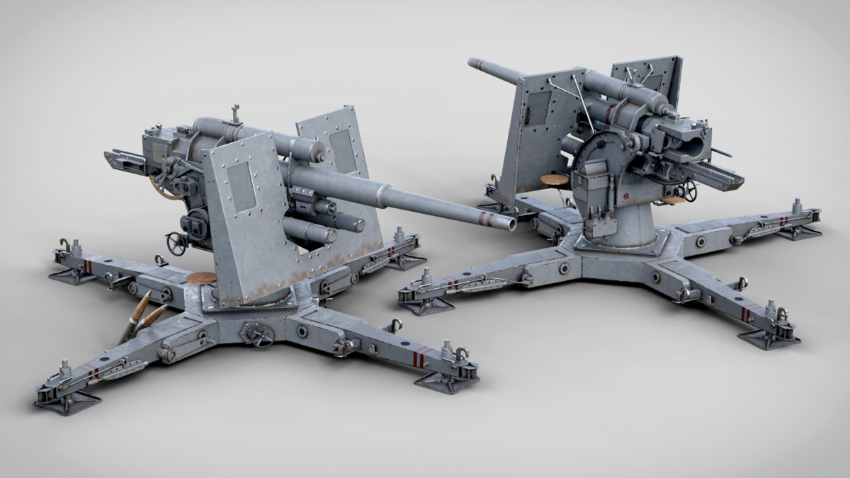 Rigged Flak Cannon WW2