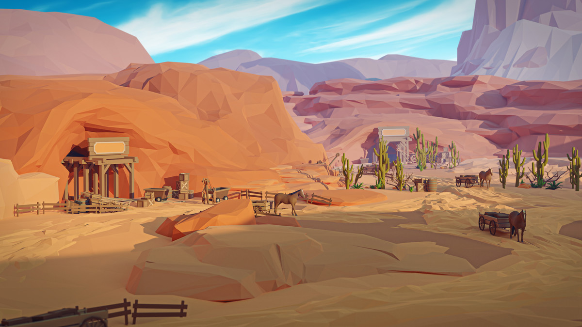 Wild West - Low Poly 3D Models Pack