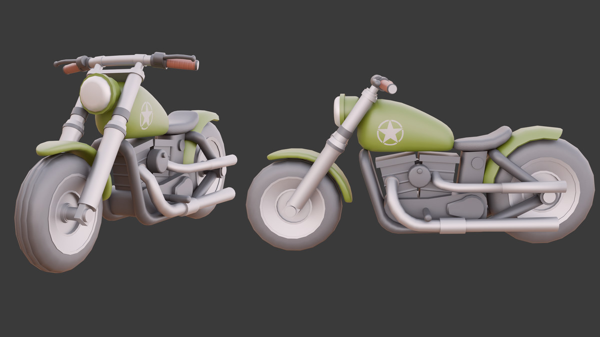 Stylized Motorcycles by AKE