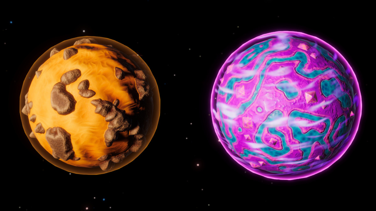 16 Stylized Planets Pack