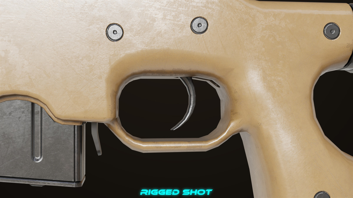 Sniper Rifle 03 Sandal URP HDRP Textures