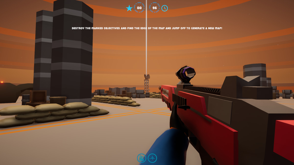 Sci-fi FPS Randomly Generated Full Game Example Template