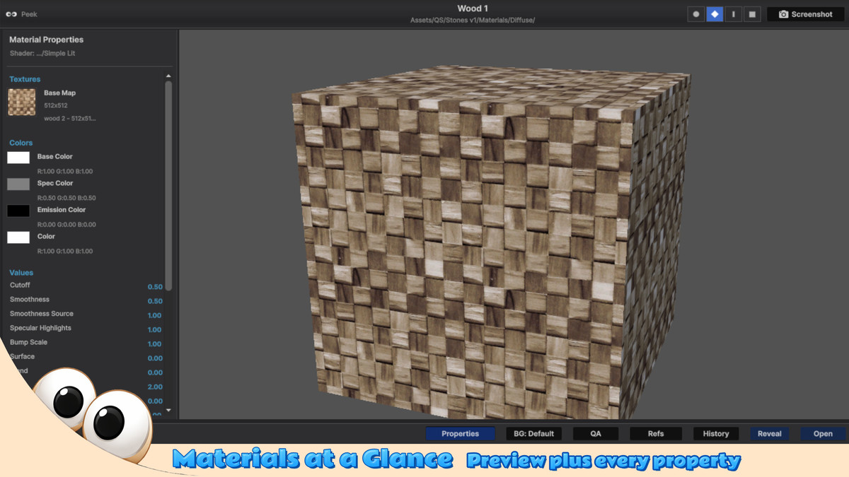 Peek: Quick Asset Preview - Prefab, FBX & More