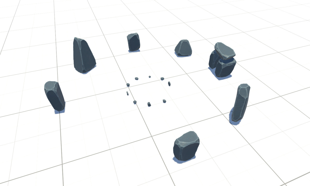 Stylised Rocks and Ruins