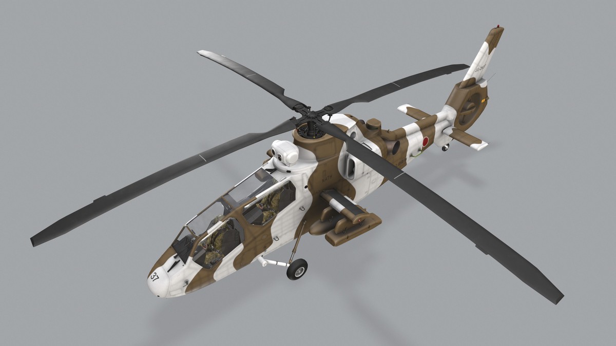 OH-1 Ninja JGSDF Winter Complex Animation (447)