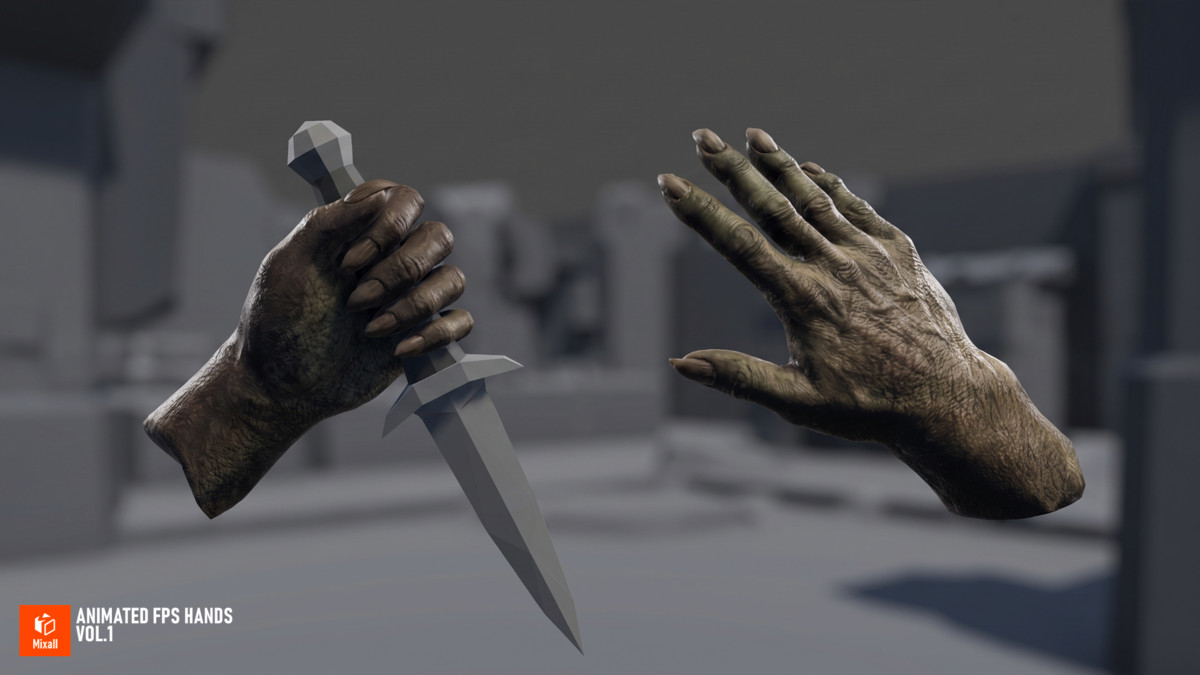 Animated FPS Hands Vol.1