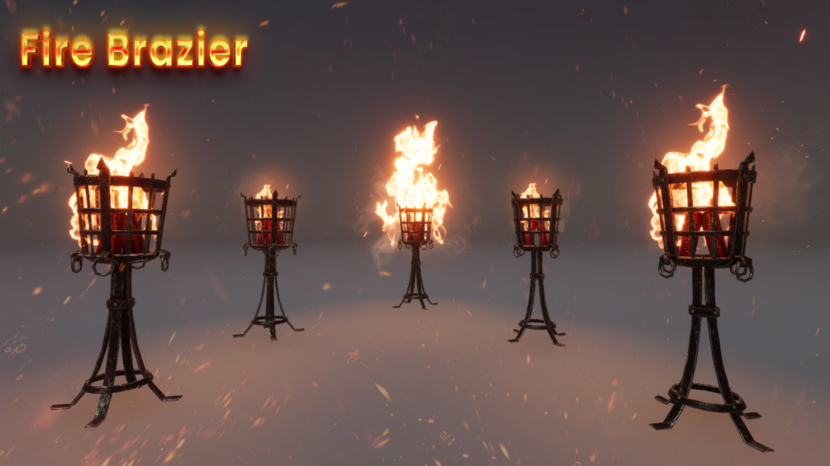 Realistic Fire VFX (VFX Graph Fire, Flame VFX, Fireplace VFX, Torch VFX, Fire)