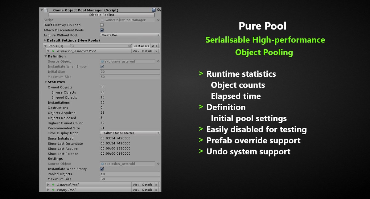 Pure Pool - Object Pooling