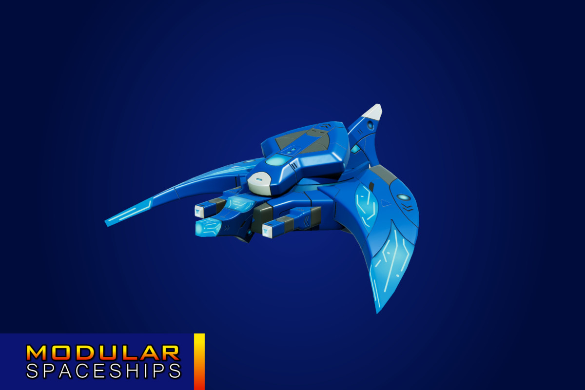 Sci-Fi Alien Modular Spaceship Proton Legacy