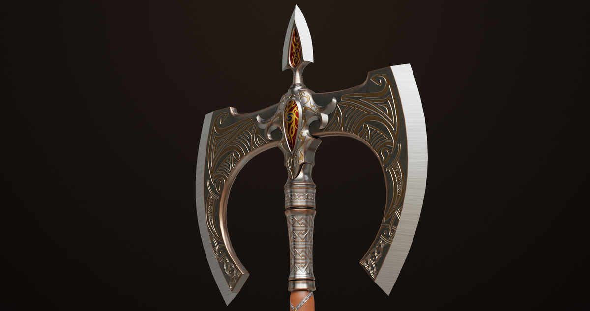 Battle Axe 12 URP HDRP Textures