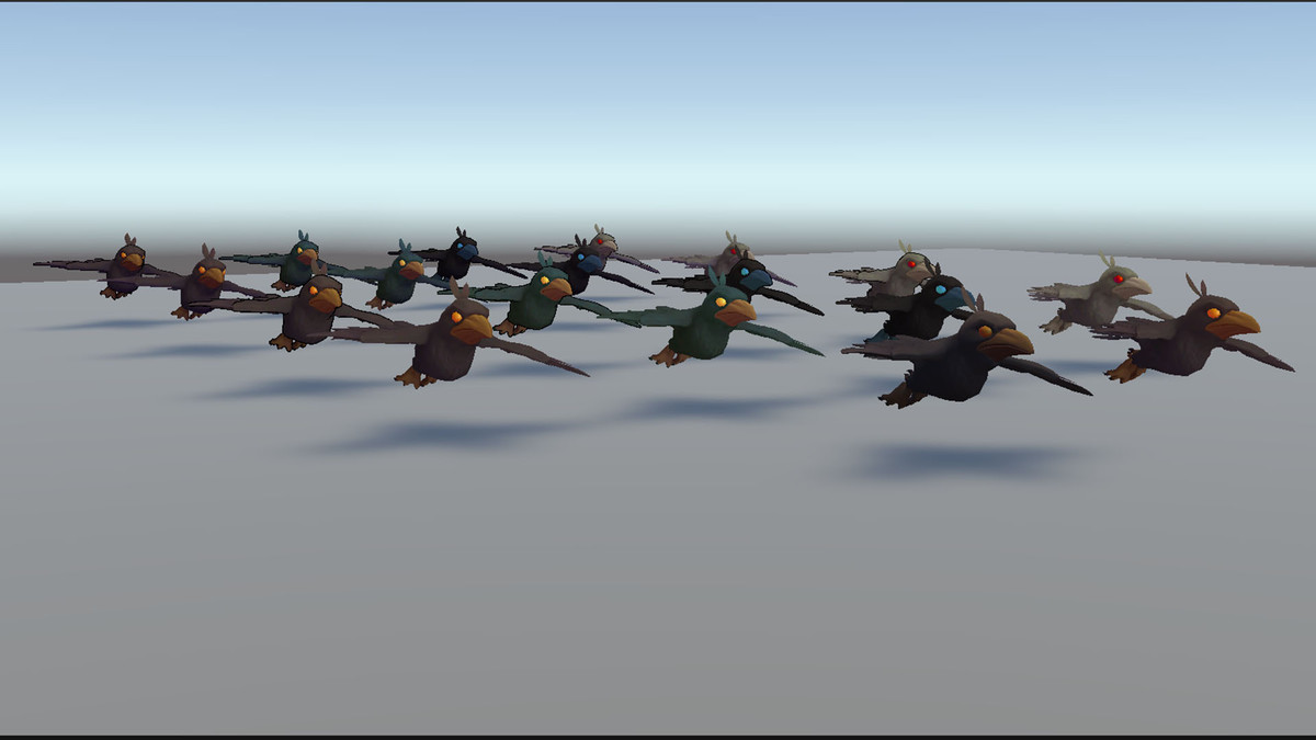 Animated Stylized Crow