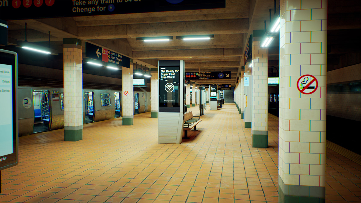 Subway Realm - Game-Ready NYC Metro Station