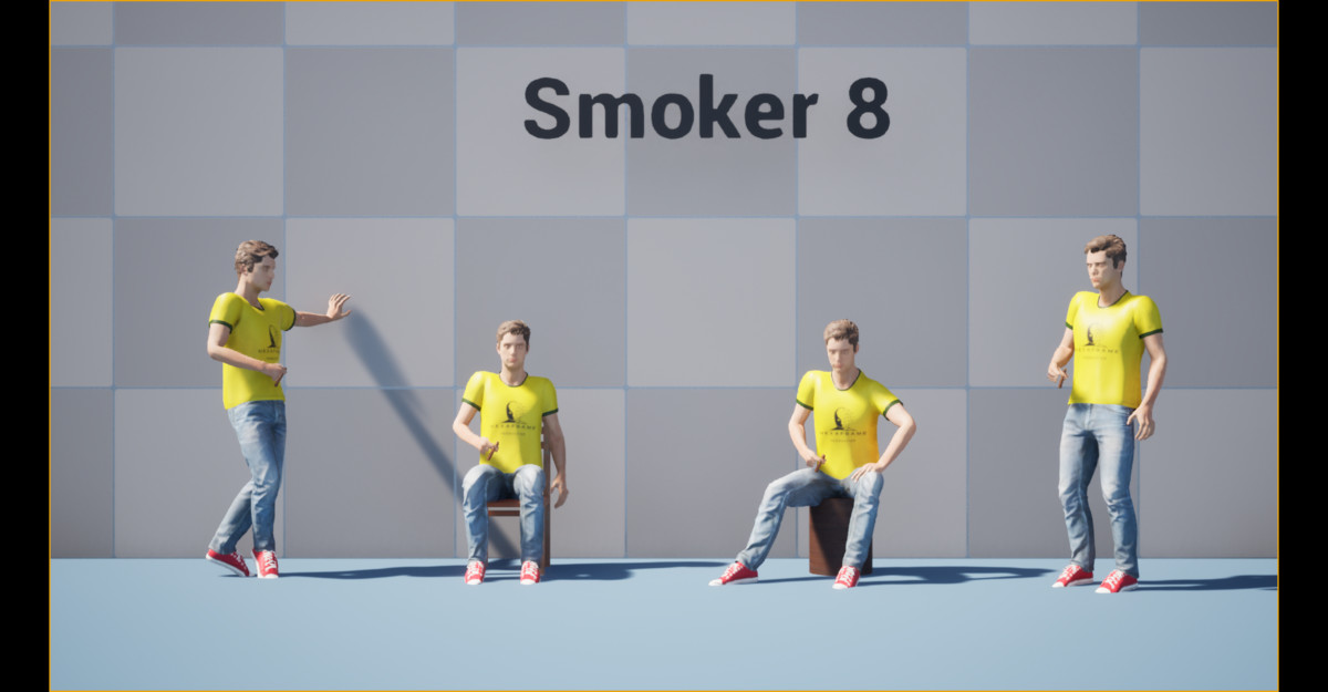 Cigarette Smoker Animation
