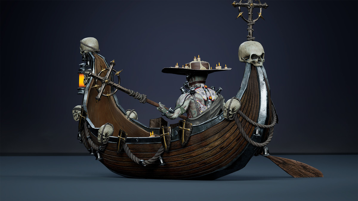 Fantasy Cyborg Boatman