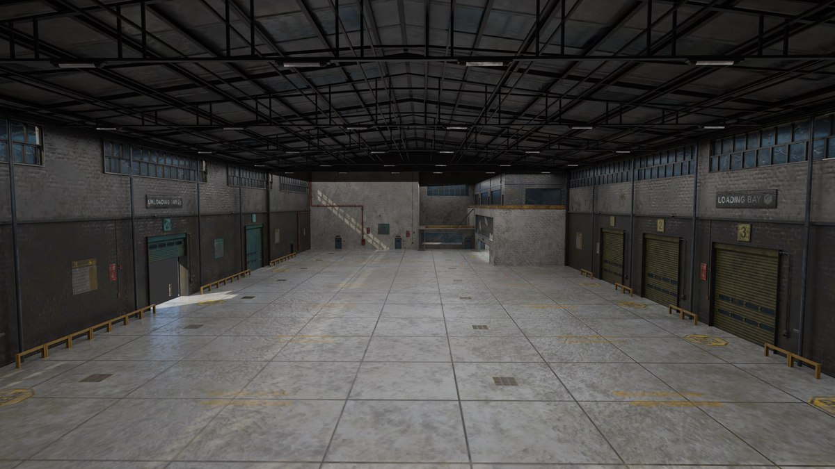 Old Abandoned Warehouse Interior And Exterior URP HDRP Textures