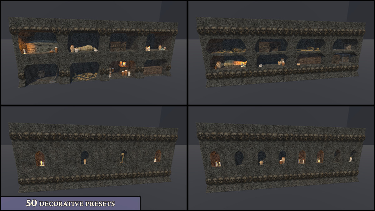 Catacombs - Retro Style Modular Environment Pack