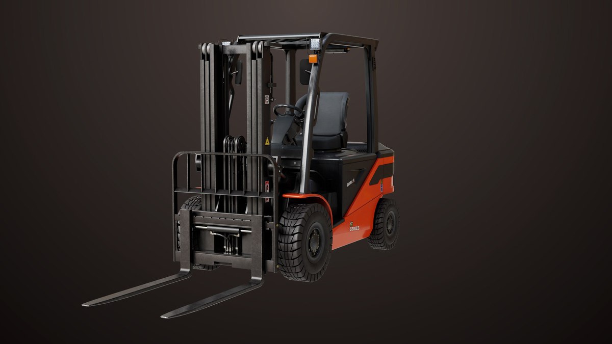 Forklift Truck 02 and 03 URP HDRP Textures