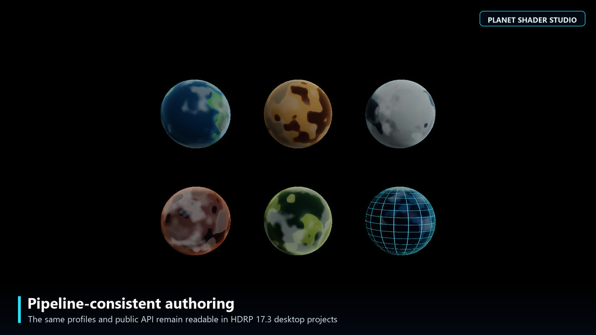 Planet Shader Studio — Mobile & WebGL