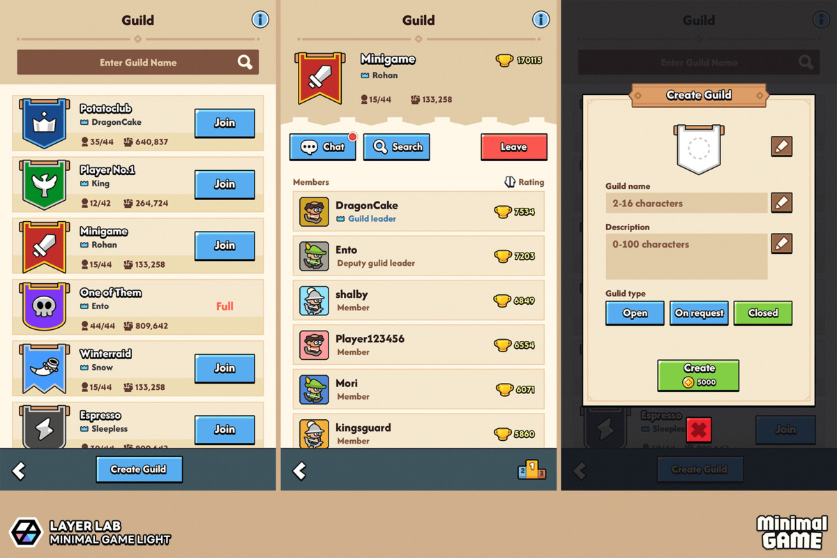 GUI Pro - Minimal Game Light