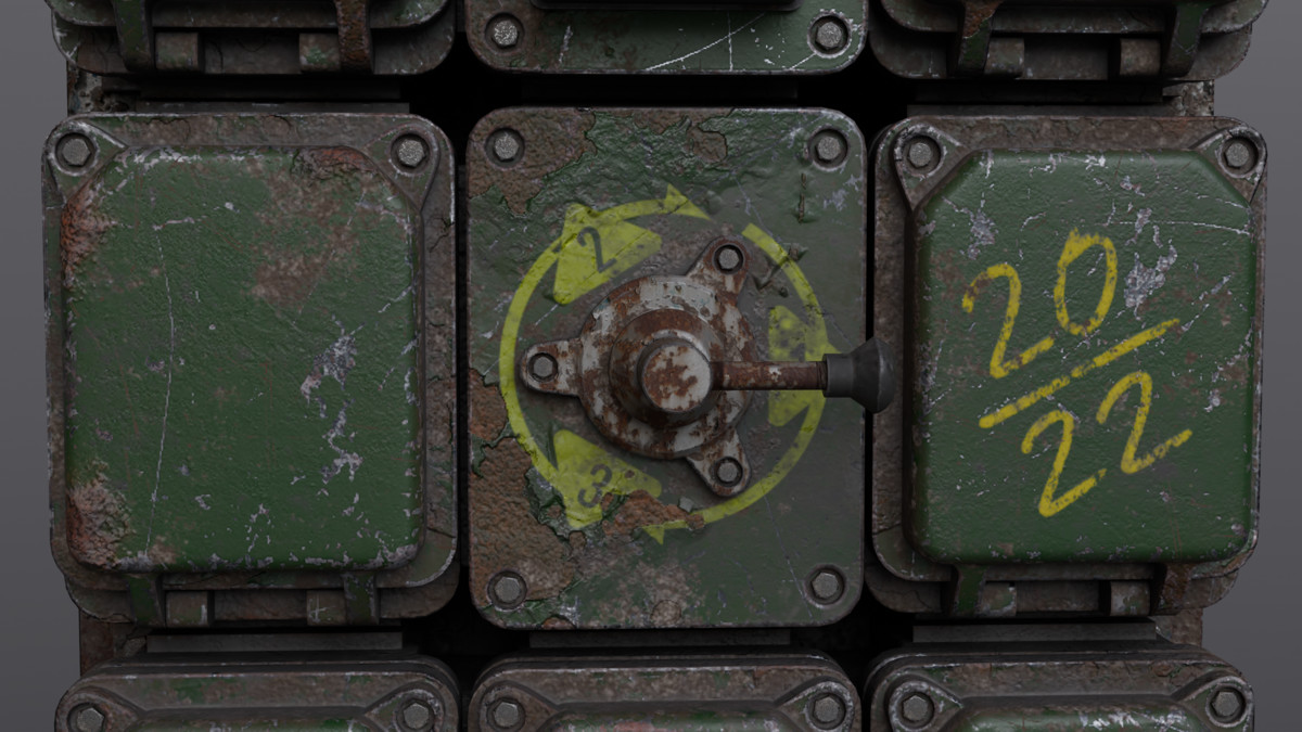 Industrial Power Control Panel – Game‑Ready