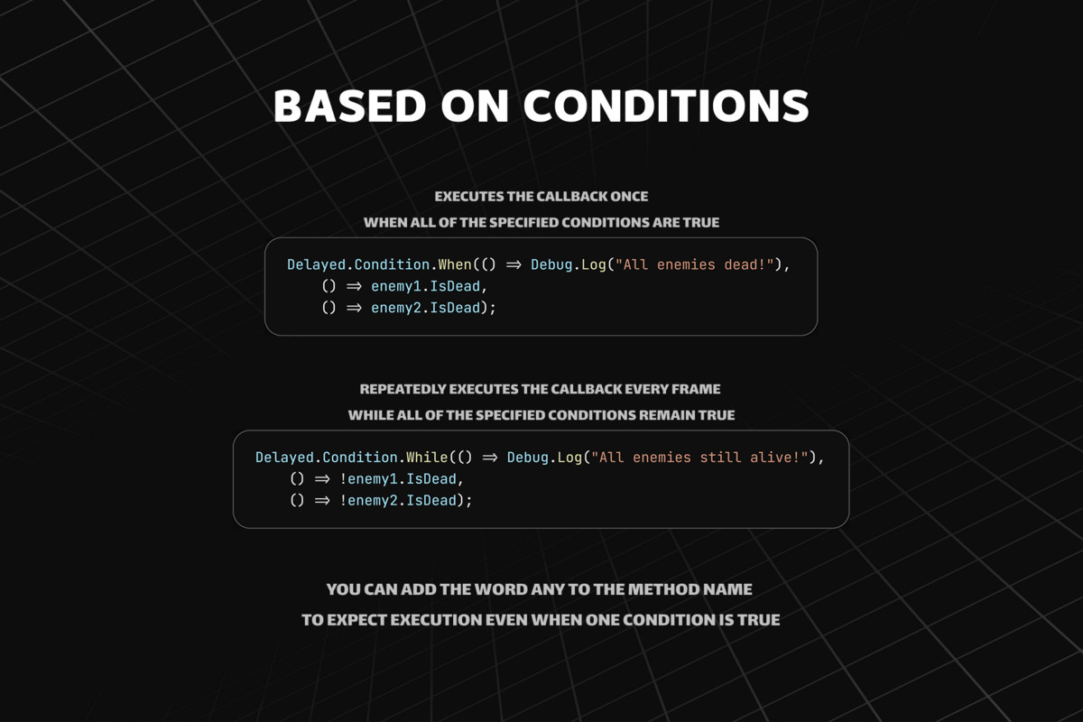 Delayed - Deferred & Conditional Action Framework