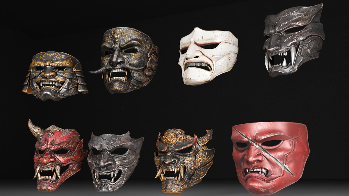 Samurai Masks – Oni & Warrior Collection Vol. 1