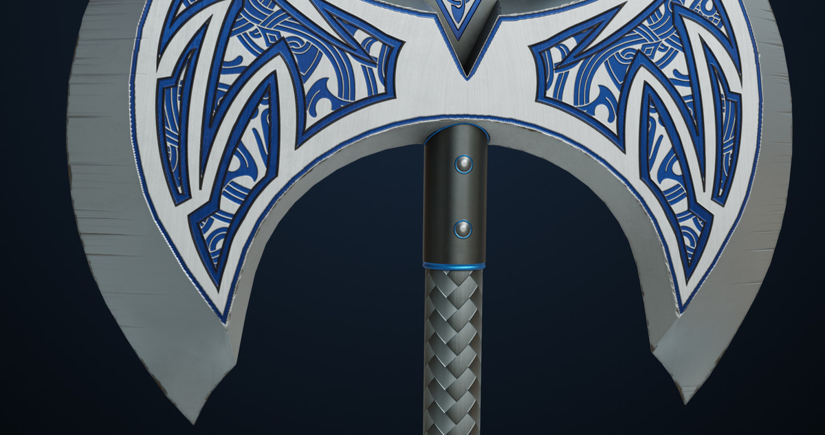 Battle Axe 04 URP HDRP Textures